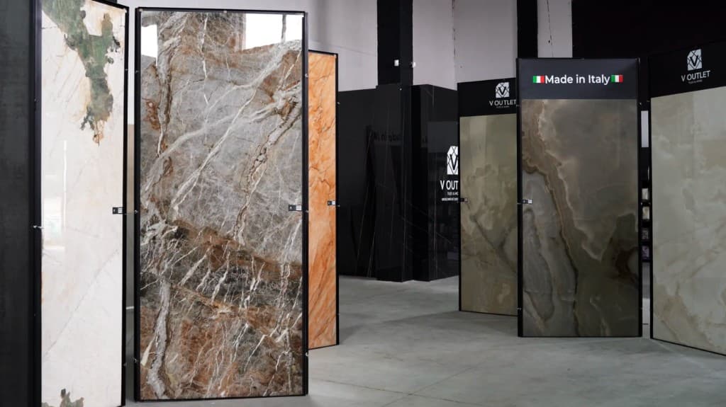 Showroom V OUTLET Târgu Mureș - expoziție gresie, lastre și finisaje premium