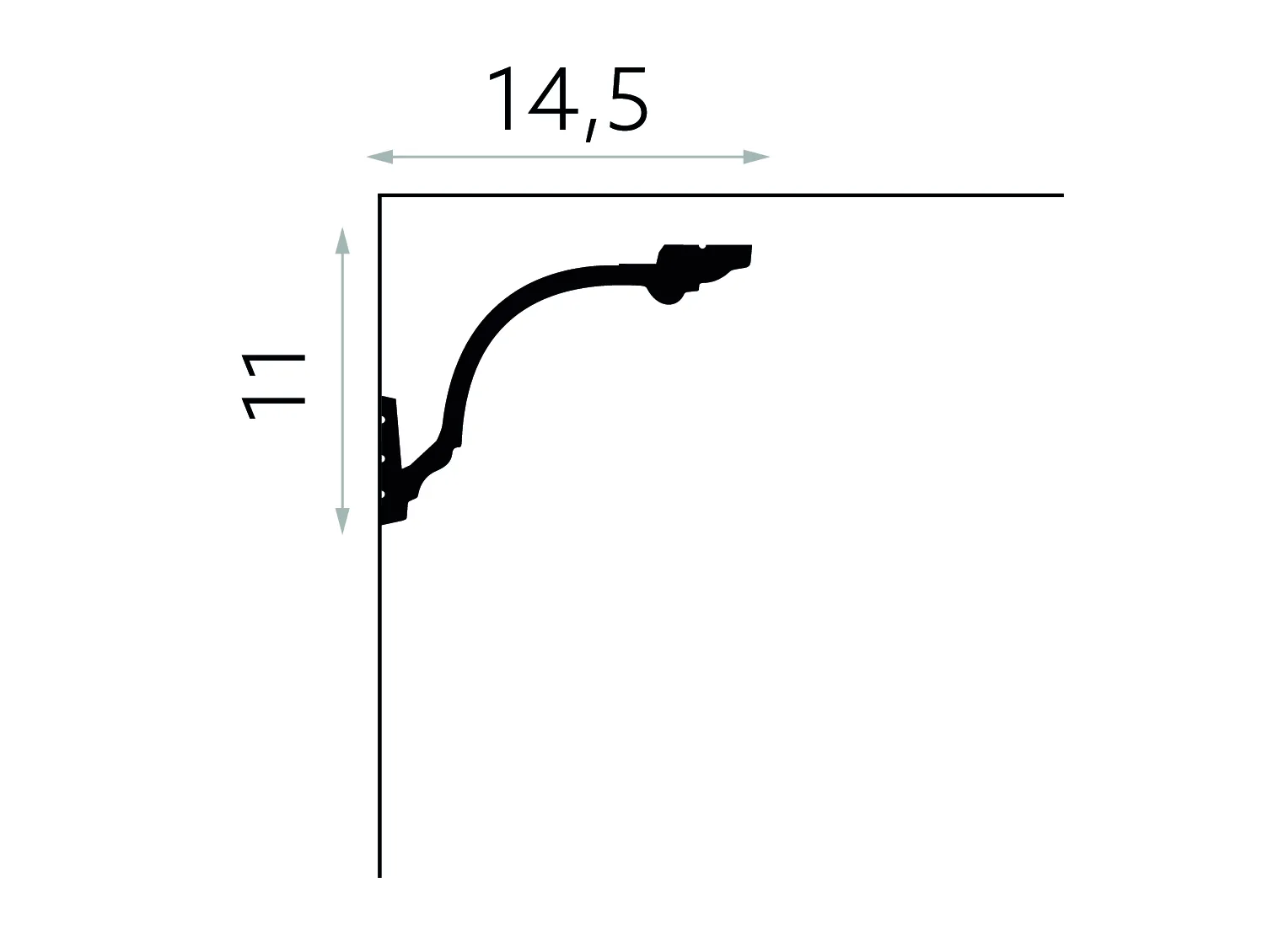 Cornișă bandă LED MD156 — imagine 2