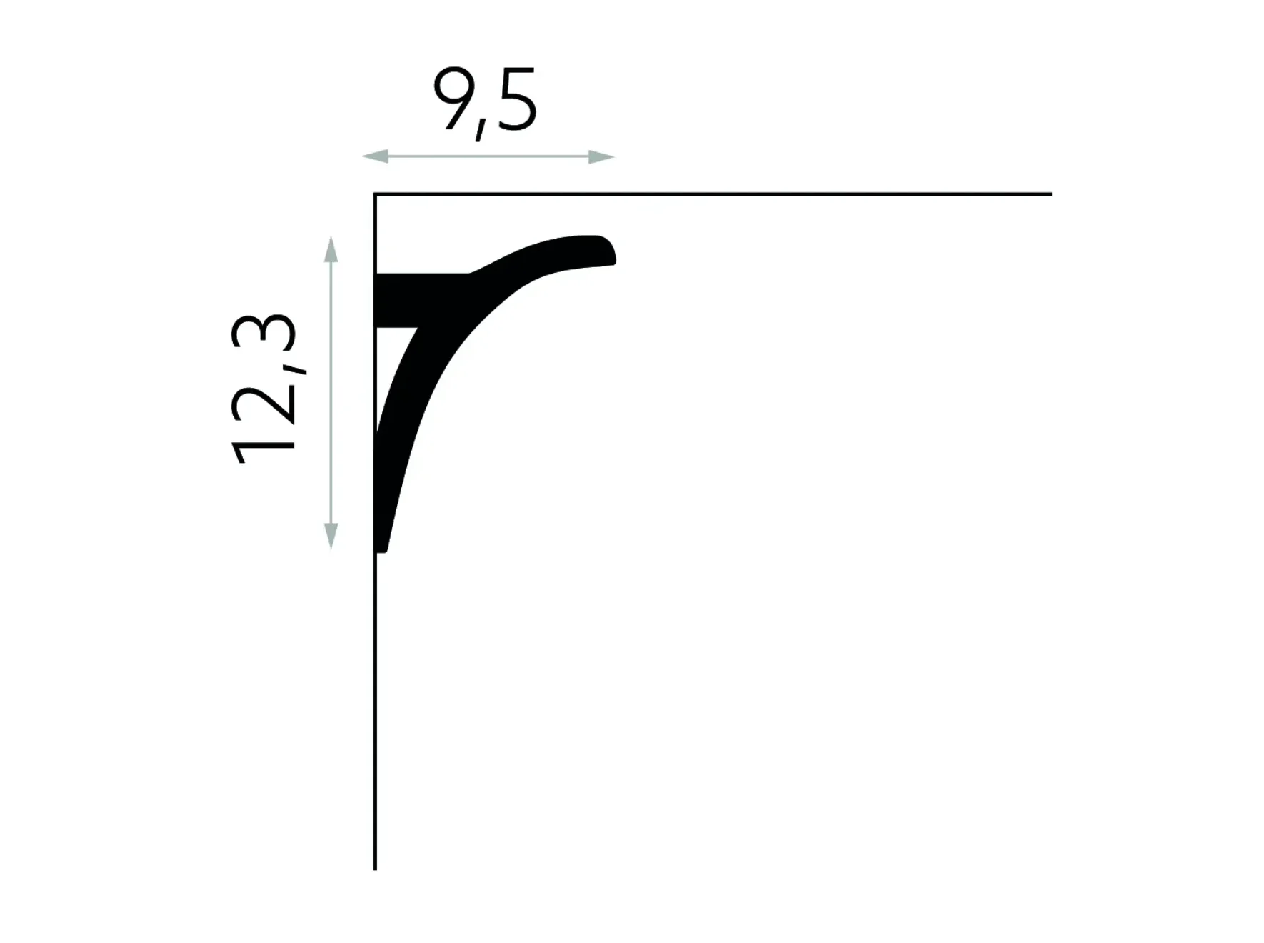 Cornișă bandă LED QL011 — imagine 2